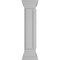 Ekena Millwork 10"W x 48"H End Newel Post with Panel, Peaked Capital & Base Trim (Installation kit included) NWL10X48EPP0B0 - alternate 4